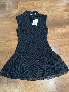 Frame, 100% Silk Dress, polka dots, size xs, NWT